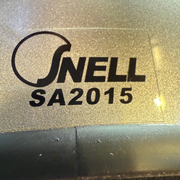 Conquer Snell SA2015 Silver Racing Helmet Head Protection Full Face Men’s Sz XL - Picture 8 of 16